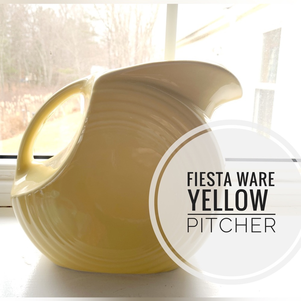 VINTAGE Fiestaware Yellow Pitcher